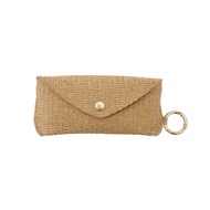 Electronic Invoice Japan 3coins Straw Style Glasses Case