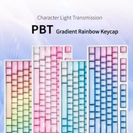 2024 New！Lychee Gaming Gradient Rainbow Blue Symphony Frost Blue mechanical keyboard Keycap RK/IKBC 