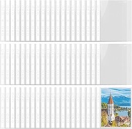 Pack of 60 A5 Transparent Document Sleeves for 2/3 Ring Binder, 21.5 x 17 cm, Without Zip, Waterproo