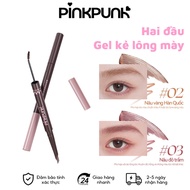 PinkPunk Double-ended Eyebrow Mascara 2 in 1 No-Smudge Eyebrow Pencil Easy to Use for Beginners (280