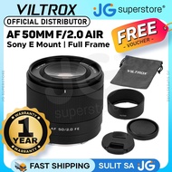 Viltrox Air AF 50mm F/2.0 FE Sony E Mount Mirrorless Camera Autofocus Full Frame Standard Prime Lens