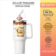 (พร้อมส่งจากไทย) Diller Thermal tumbler - 1200ml - direct drink/straw (MLH9353) แก้วน้ำเก็บอุณหภูมิ