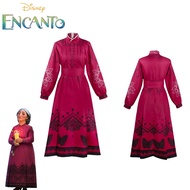 Enchanting Encanto Mirabel Grandmother Abuela Alma Cosplay Costume For Halloween Party