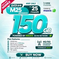 BeOne Simkad MOBILE Maxis Coverage 5G/4G High Speed Data Unlimited Call FULL Hotspot simkad Prepaid 