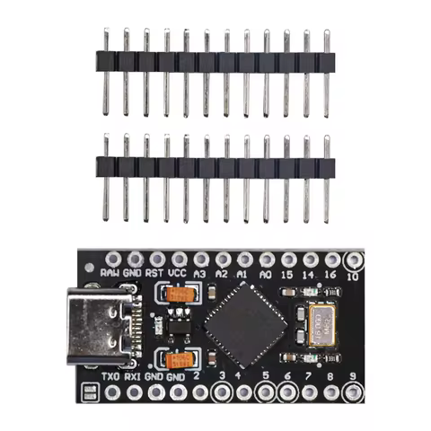 ATmega32U4 Type-C MINI USB Pro Micro For Arduino ATmega32U4 5V/16MHz Module With 2 Row Pin Header Fo