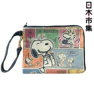 史諾比 - 日版Snoopy 史努比家族 復古風 花生漫畫 彩色 Clutch手提袋 小型平板電腦袋 (299)【市集世界 - 日本市集】