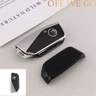 OFF WE GO Cover Case Key Case bmw iX i7 735i X1 X7 X5 X3 X6 Premium Silver Edge