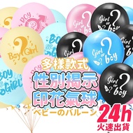 Balloon Party Multi-Gender Latex Printed Gender Reveal Decoration Guess
