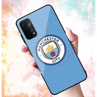 Ốp Lưng OPPO A74 74 5G A95 mặt kính cường lực cao cấp In hình Câu Lạc Bộ Bóng Đá