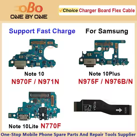 Dock USB Charger Board Connector Charging Port Flex Cable For Samsung Note 10 Plus Lite N970F N971N 