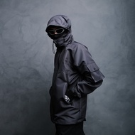 Jacket Gorpcore Anorak Waterproof Nagoya Montain Waterproof Windbreakers - Dark Grey