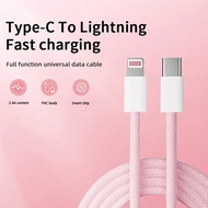 1pc/4pcs 20W 3.3ft/100cm Type-C To Lightning Nylon Braided Data Cable, Compatible With IPhone 14 13 