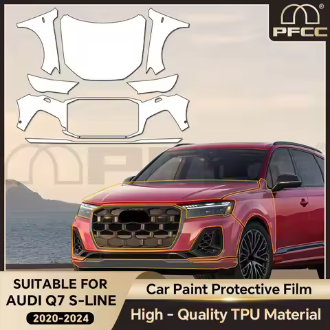 For Audi Q7 S-Line 2020-2024 Precut Full Car TPU PPF Film 8.5Mil HD Clear Anti-Scratch Car Paint Pro