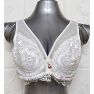 46C/105C, 46D/105D DOOSINKI PLUS SIZE BRA - WIRED 3 HOOKS TRANSPARENT BRA