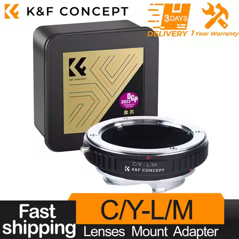 K&F CONCEPT High Precision Lens Adapter Ring C/Y CY Contax Yashica Lens for Leica M LM Mount Adapter