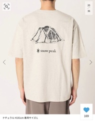 Snow peak x Relume Journal Standard living shell tee - M