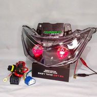 Headlight Reflector HONDA BEAT Deluxe/strit 2020/2023 24 Gen 1 Biled H4 H4 socket plus relay Ready t