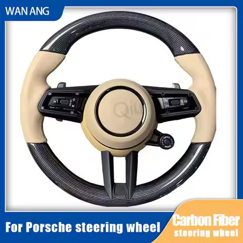 For Porsche carbon fibre steering wheel 911 996 Cayenne 958 718 Boxster 918 Cayman Macans Panamera T