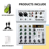 PROMO!! Mixer 4 chanel /mixer audio/mixer 4 chanel murah/mixer mini/Professional Soundcard USB Bluet