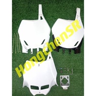 ENDURO ENDURO 2 FRONT NUMBER PLATE WHITE BLACK