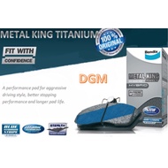 Bendix Metal King Titanium Disc Brake Pad Front (DB1419MKT) - Lexus GS300 GS400 IS200 IS250 IS300 LS
