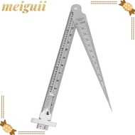 MEIGUII Depth Ruler Tool, Stainless Steel Dimensional Measurement Welding Taper Gauge, Professional 