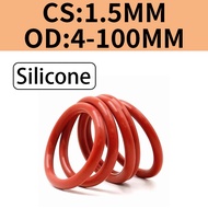 [VQM] Red O-Ring Silicone Gasket Round Gasket Sealing Ring O-Ring OD5-80mm * CS1.5mm