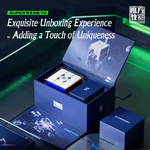 MoYu Super RS3M V2 Magnetic Maglev Ball Core Magic Cube UV 3x3 Professional Speed Puzzle Super RS3M