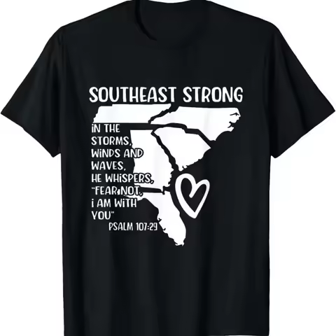 Sale Hurricane Strong Southeast Pray For North Carolina T Shirt