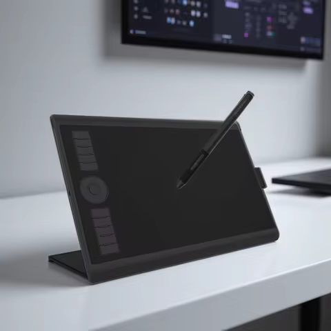 GAOMON M10K PRO 10 x 6.25 Inches Art Digital Graphic Tablet for Drawing Supports Tilt & Radial Funct