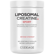Codeage Liposomal Creatine Monohydrate Supplement, Pure Creatine 2500mg - 3 Months Supply, Micronize