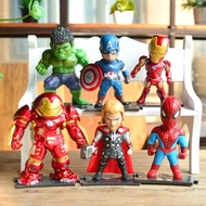Marvel Avengers / Hulk / Thor / Ironman / Captain of America / Spiderman / Hulk Buster Cake Toppers / Figurines (6 Pcs A