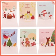 Greeting Cards Xmas Gift Christmas -up Delicate Simple Decorative Blessing for Kids taiduo