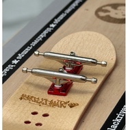 BRILLIANTE FINGERBOARD DYNAMIC TRUCKS CLONE DYT 34MM CHROME RED BASE PLATE + FREE FOAM TAPE