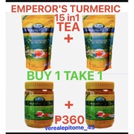 ❁BUY 1 TAKE 1!!! 100% AUTHENTIC!!! EMPEROR'S 15IN1 TURMERIC TEA IN JAR AND ZIPLOCK 350 GRAMS!!!COD!!