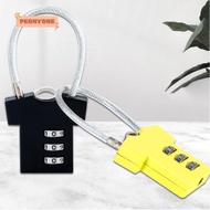 PEONYTWO Password Lock, Aluminum Alloy Cupboard Cabinet Locker Padlock Security Lock,  3 Digit Steel Wire Mini Suitcase Luggage Coded Lock