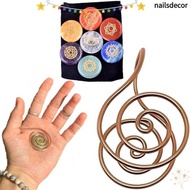 NAILSDECOR Copper Palm Ring, Handmade Jewelry Accessories Spiral Palm Ring,  Adjustable Reiki Energy