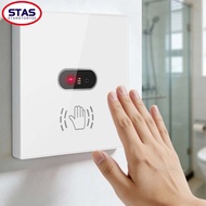 【STAS】 Smart WiFi Infrared Gesture Switch: Touchless Control & App Compatibility
