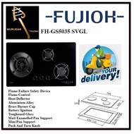FUJIOH FH-GS5035 SVGL 3 BURNER BUILT-IN GLASS HOB| Express Free Home Delivery