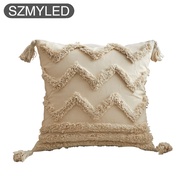 Throw Pillow Covers Bohemian Style Tufted Tassel Pillowcase Cushion Cover For Bedroom Living Room De