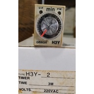 RELAY TIME OMRON H3Y-2 8P 220V TIMER 3 MINUTES