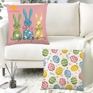 4pcs Easter Bunny Pillow Covers 45x45cm Throw Pillow Covers Cushion Covers [anisunshine.sg]