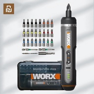 WORX WX242ไขควงไฟฟ้าไร้สายอัจฉริยะไขควงไฟฟ้าขนาดเล็กชาร์จได้พร้อม Kjmp97เครื่องมือเจาะพลังงาน30ชุดบิ