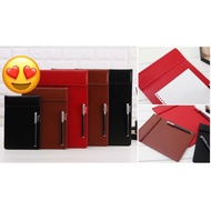 Magnetic Clip Board with Pen JC102/103/104 PU Leather Writing Board A6 / A5 / A4