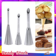 ❉2PCS/Set Cream Icing Piping Nozzle Tip Cupcake Puffs Injection Russian Syringe Puff Nozzle Tip Past