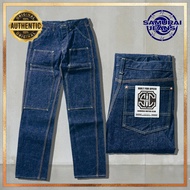SAMURAI JEANS SM410DBN 17oz Tokuzara Selvedge 410 Double Knee Work Pant [Direct from Japan]