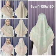 (CODE SR1 - SR100) JUMBO SYAR'I SQUARE HIJAB PREMIUM VOAL SIZE 130X130