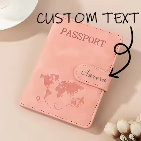 Custom Name Passport Holder for Essentials Passport Wallet Cover Case for Travel Accessories Passpor