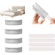 4PCS Bed Sheet Holder with Lock Strips, Removable Fitted Sheet Corner Holders, Heavy Duty Bed Sheet 