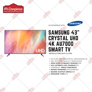 Samsung 43" Smart TV Crystal UHD 4K AU7000